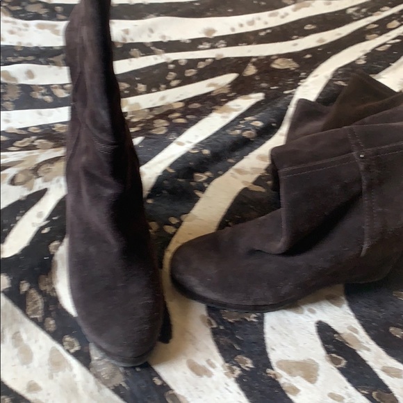 Women’s Authentic Prada wedge knee high boots - Picture 3 of 7